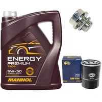 MotoröL Set 5W-30 5 Liter + ÖLfilter + Schraube FüR KIA Mitsubishi ASX L 300