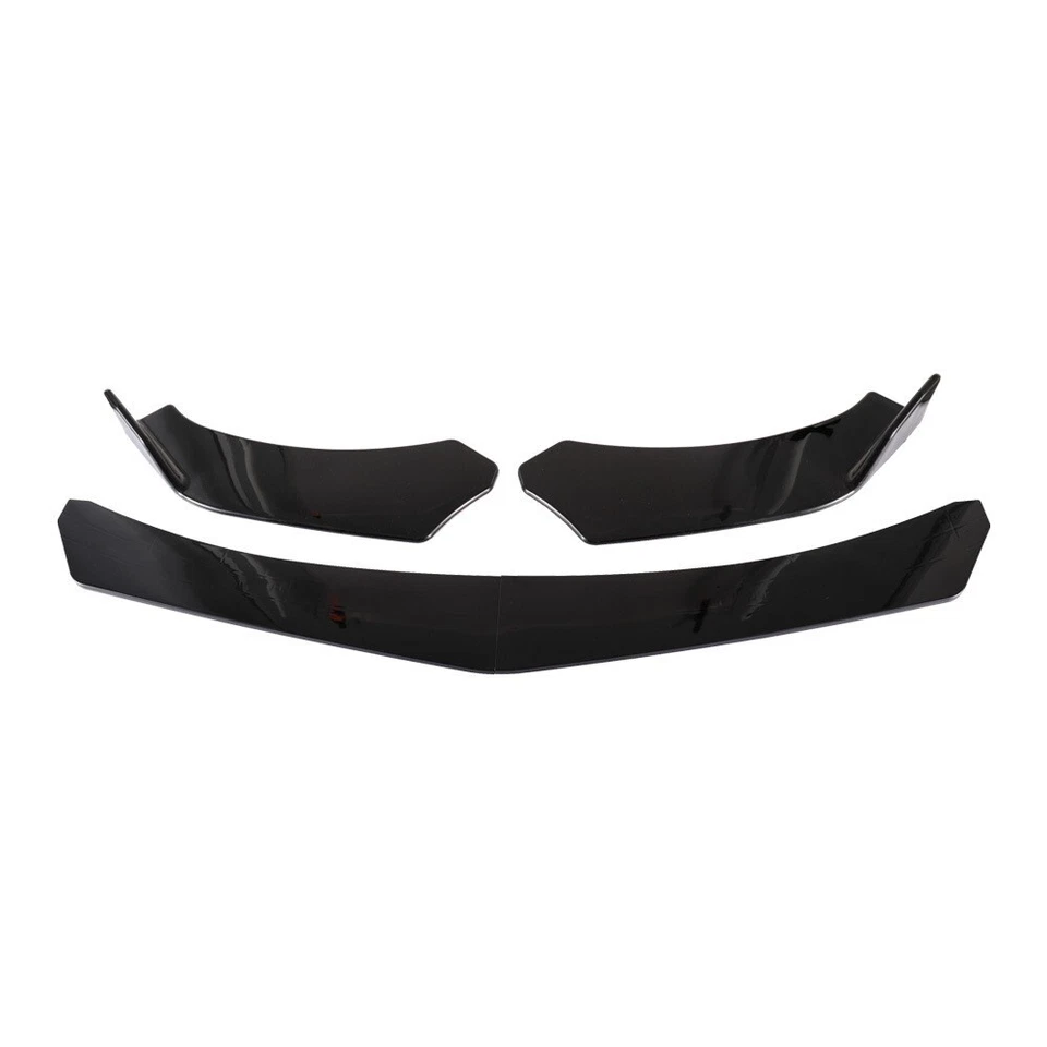 For Mazda 2 3 6 UNIVERSAL Front Bumper Lip Spoiler Splitter Glossy Black - Image 4 of 4