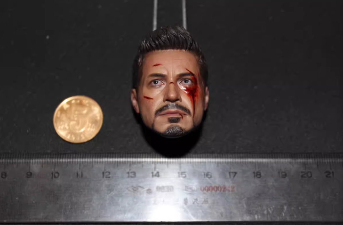 新品未使用 ホットトイズHot Toys Tony Stark ヘッドスカルプト Ironmansg - Hot Toys 1/6 Tony Stark Head Sculpt. Did not