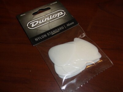 NEW Dunlop Standard Nylon Guitar Picks (12), 44P, .46mm