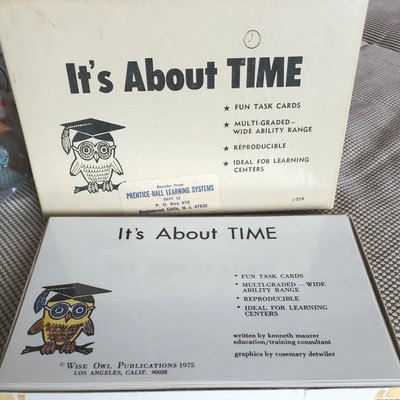 Wise Owl Prentice-Hall Learning ''It's about time'' - Task Cards Home School Study