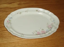 Pfaltzgraff Tea Rose Meat Platter 13" Made in USA *2 are available *very nice!