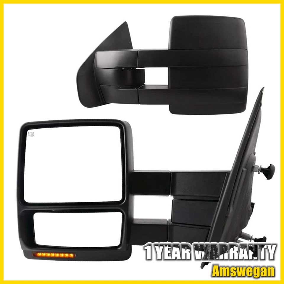 [Пара] Сигнальная буксировка зеркала с электроприводом подогревом для Ford F-150 2007-2014 годов выпуска - Изображение 4 из 4