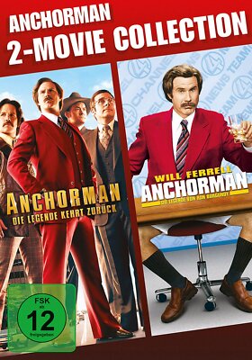 Anchorman 1+2 / 2-Movie Collection # 2-DVD-BOX-NEU