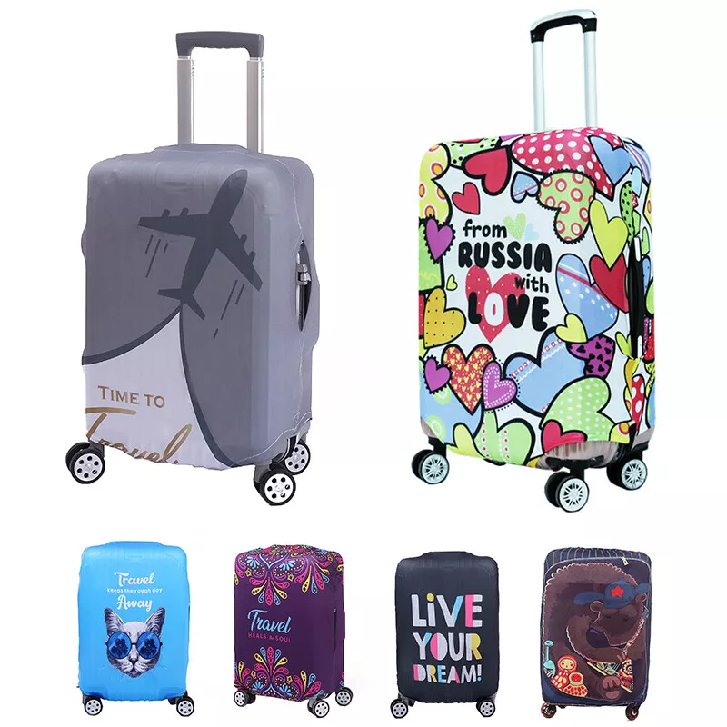 Travel Luggage Cover Protector Elastic Suitcase Cover Dust-proof Anti  Scratch