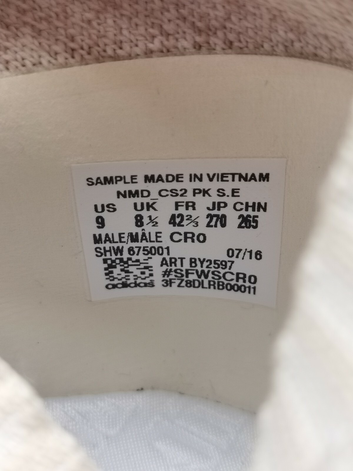 RARE Adidas x KITH x Naked NMD CS2 Concept Review Sample (CR0) Ronnie Fieg US9 image 6