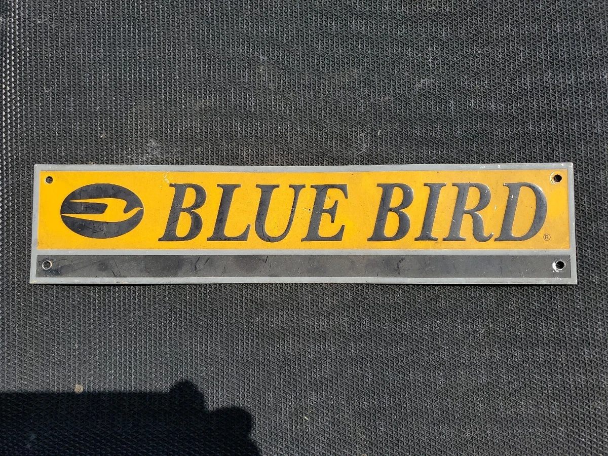 15.25×3.75 Vintage Blue Bird school bus emblem | eBay