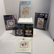 Needlepoint, embroidery Lot , angels, friends, Daffodil, Flowers