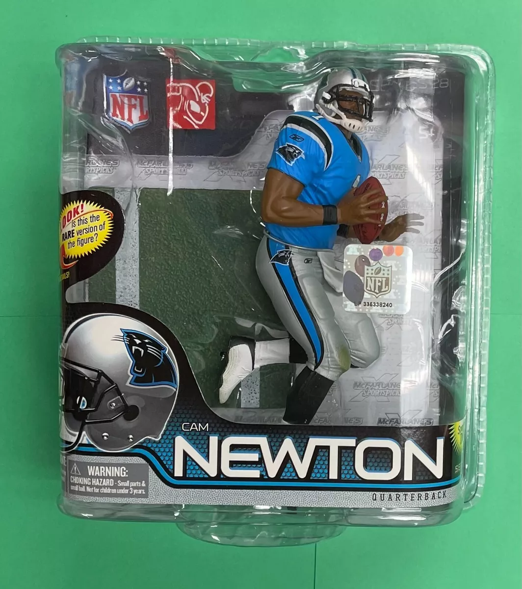 CAM NEWTON MCFARLANE FIGURE NFL 28 SERIES TEAL JERSEY VARIANT