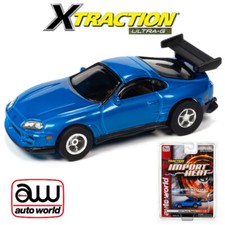 Auto World Xtraction 1994 Toyota Supra Blue HO Slot Car