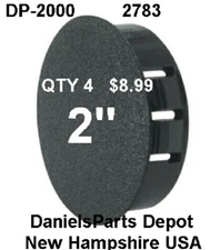 x4  HEYCO 2" HOLE CAP DP-2000 2783 BLACK PLASTIC NYLON  PLUG DOME FREE SHIPPING