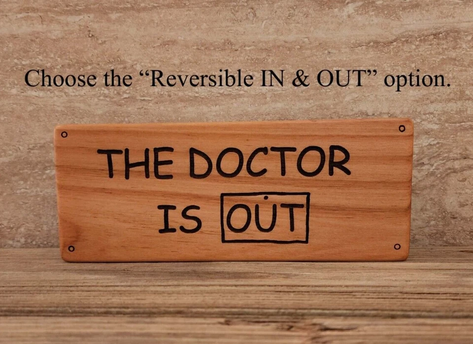 The Doctor Is In Wood Lucy plaque sign, Handmade, Snoopy, Woodstock, Peanuts - Image 4 of 4