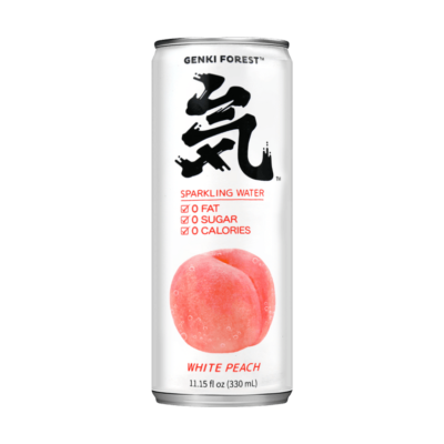 6 Pack) CHI FOREST Sparkling Water with White Peach, Sugar