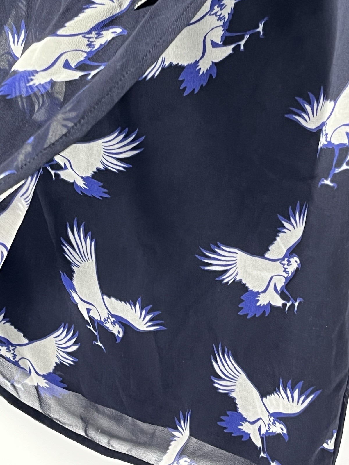 ZARA BASIC Eagle Navy Blue And white Wrapover Ski… - image 4