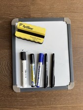 Magnetic Whiteboard with 5 Markers & Artline Eraser – Office / Study
