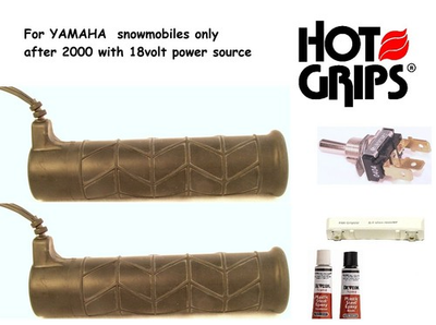#ad Hot Grips®Yamaha 8DN black grips Resistor High Off Low Switch epoxy $139.95