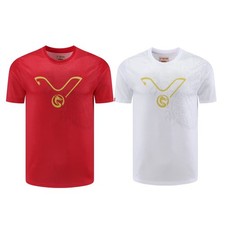 Summer Men's Table Tennis Badminton T-shirt Sports Short Sleeve Tee Top 25-09226