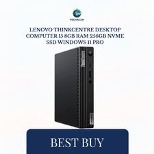 Lenovo ThinkCentre Desktop Computer i5 8GB RAM 256GB NVMe SSD Windows 11 Pro