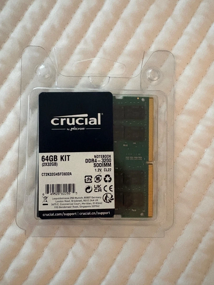Crucial DDR4 SDRAM 64 GB Total Capacity Memory (RAM) for sale | eBay