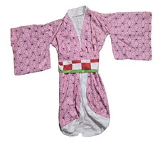 Cosplay Pink Demon Slayer Sz Small Costume Halloween Dressup Anime Kimono