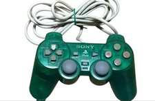 PlayStation One SCPH-110 Green Controller, Tested, Genuine, Collectible