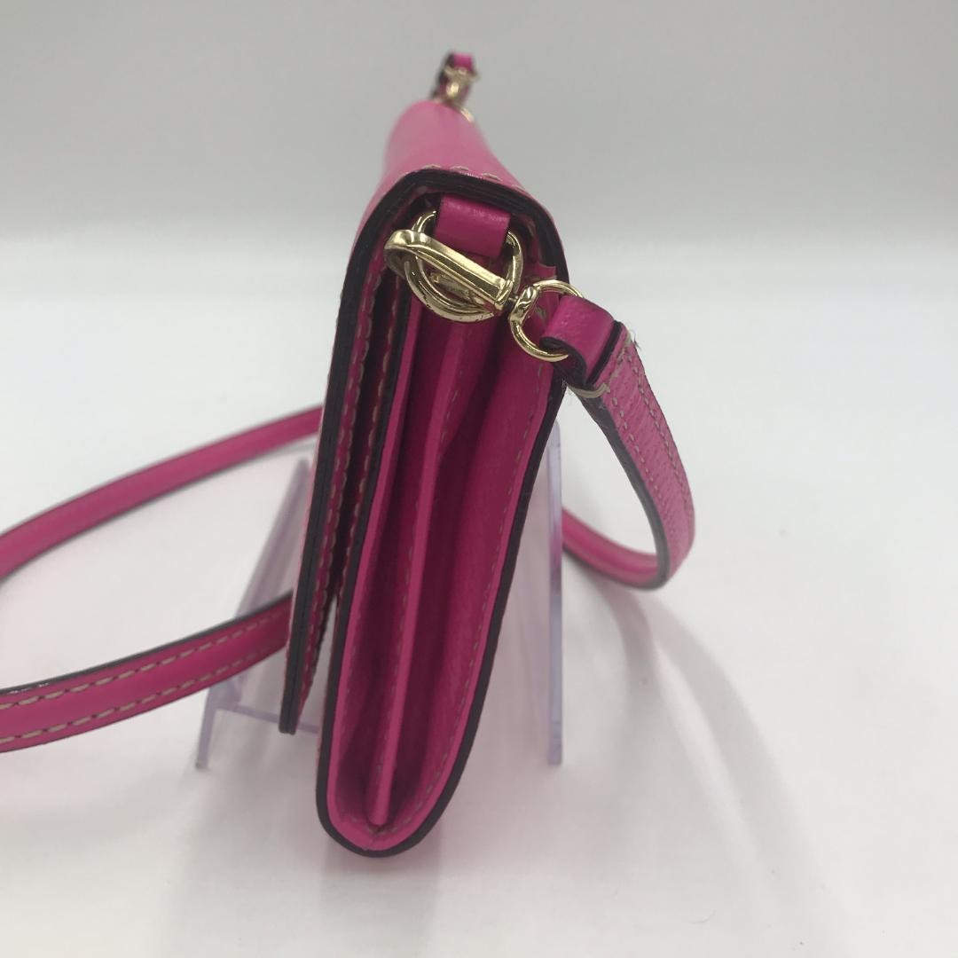 Kate Spade long wallet and shoulder bag in shocking pink  thumbnail 3