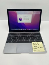 Apple MacBook Retina 12   2016, 256GB SSD, 8GB RAM,Monterey, No AC  0235