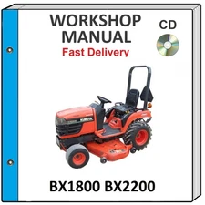 KUBOTA BX1800 BX2200 TRACTOR SERVICE REPAIR WORKSHOP MANUAL ON CD