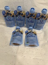 2nd Foods Banana Blueberry Baby Food Puree 3.5 oz Pack of 6 Sitter Pouches