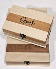 Handmade Wooden Box Walnut, Poplar, Cedar Personalized