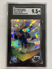 2022 Bowman Chrome Scouts Top 100 Atomic Refractor /150 Julio Rodriguez Mariners