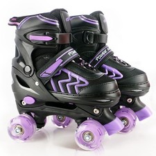Kids Roller Skates for Girls Ages 6-12 - Adjustable Kids Skates Youth Wheels ...