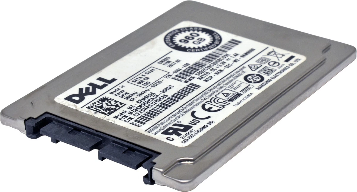 Samsung 2.5 in Form Factor Solid State Drives 960 GB Storage