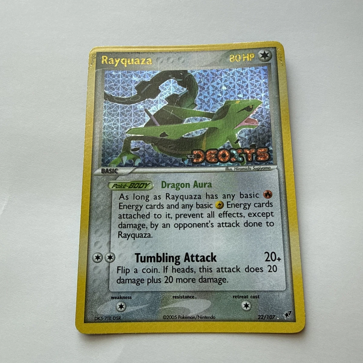 Rayquaza Pokémon TCG Holo Rare Individual Collectible Card Game