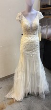 Melissa Sweet Bridal Gown Size 0 Ivory David’s Bridal MS251218 Cap Sleeve