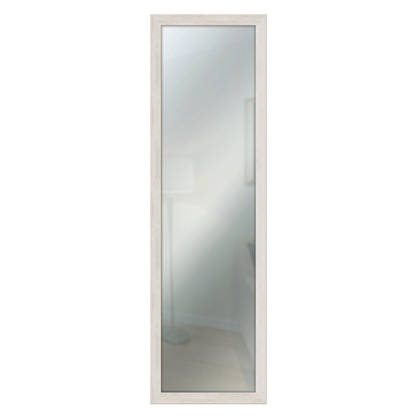 Specchiera 38x121 Shabby Chic Beige Avorio da Muro Alta Qualità