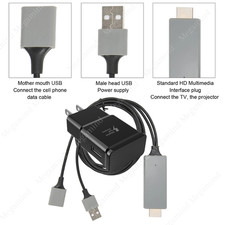 1080P HDMI Mirroring AV Cable Phone to TV HDTV Adapter For iPhone iPad Android