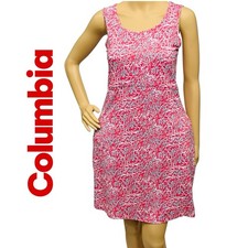 Abito Columbia Omni-Freeze Advanced Cooling Coral Reef tennis atletico taglia nuovo senza etichette