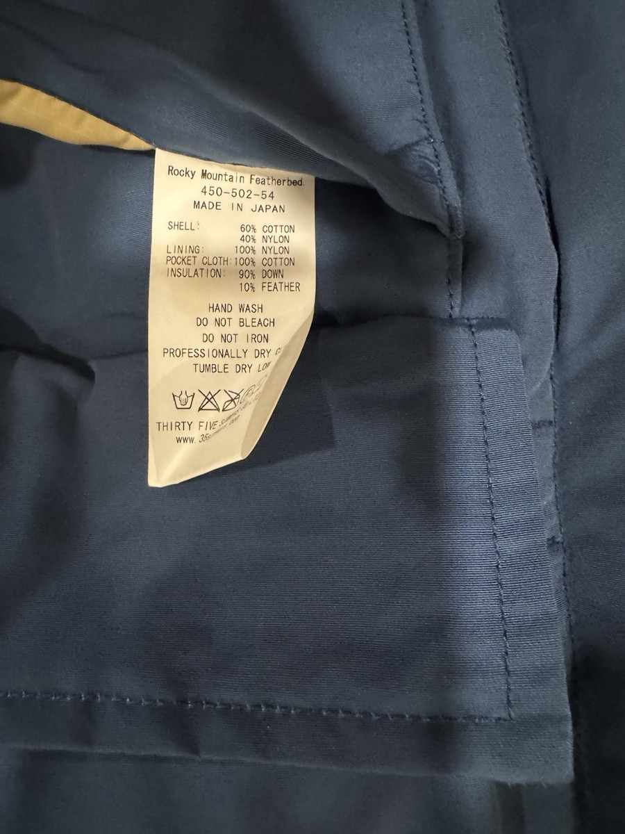 Rocky Mountain Featherbed x Todd Snyder Blue Expedition Down