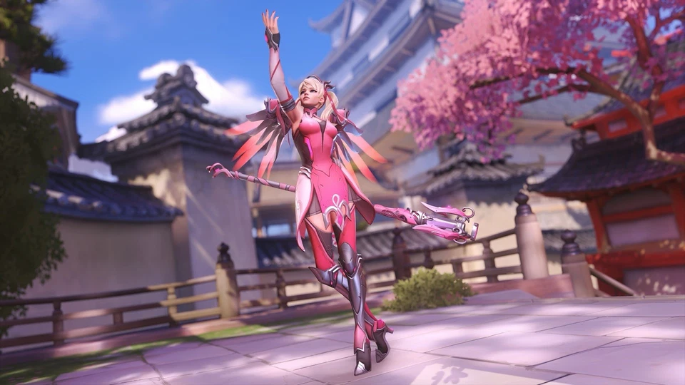 OVERWATCH Pink Mercy Skin (ALL PLATFORMS/READ DESC)  - Image 2 of 4