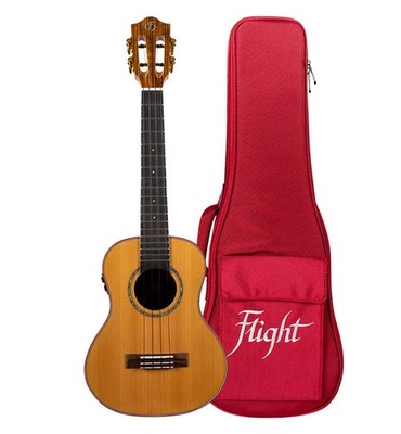 Flight Diana Soundwave Tenor Ukulele Zederdecke massiv Soundwave Pickup Gigbag