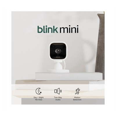 Blink Mini Indoor Camera System with Sync Module 2 & wall mount. 