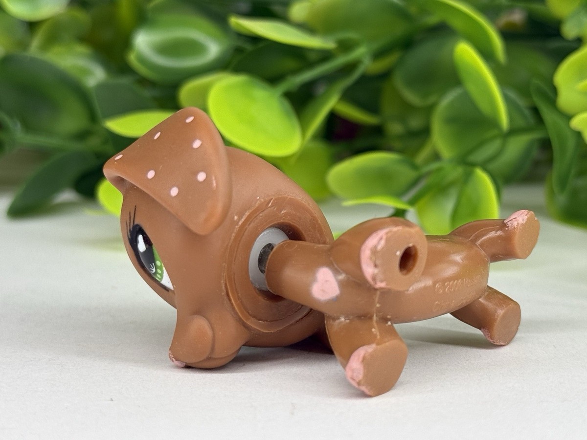 LPS authentic Petshop #556 Valentine Dog Dachshund heart