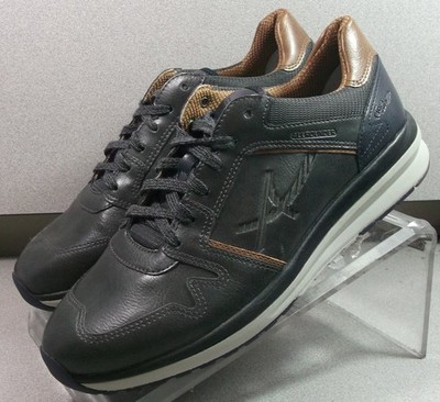EL PASO MARMS70 MEN SHOE 8.5 EURO 8 GRAY LEATHER SNEAKER ALLROUNDER BY MEPHISTO