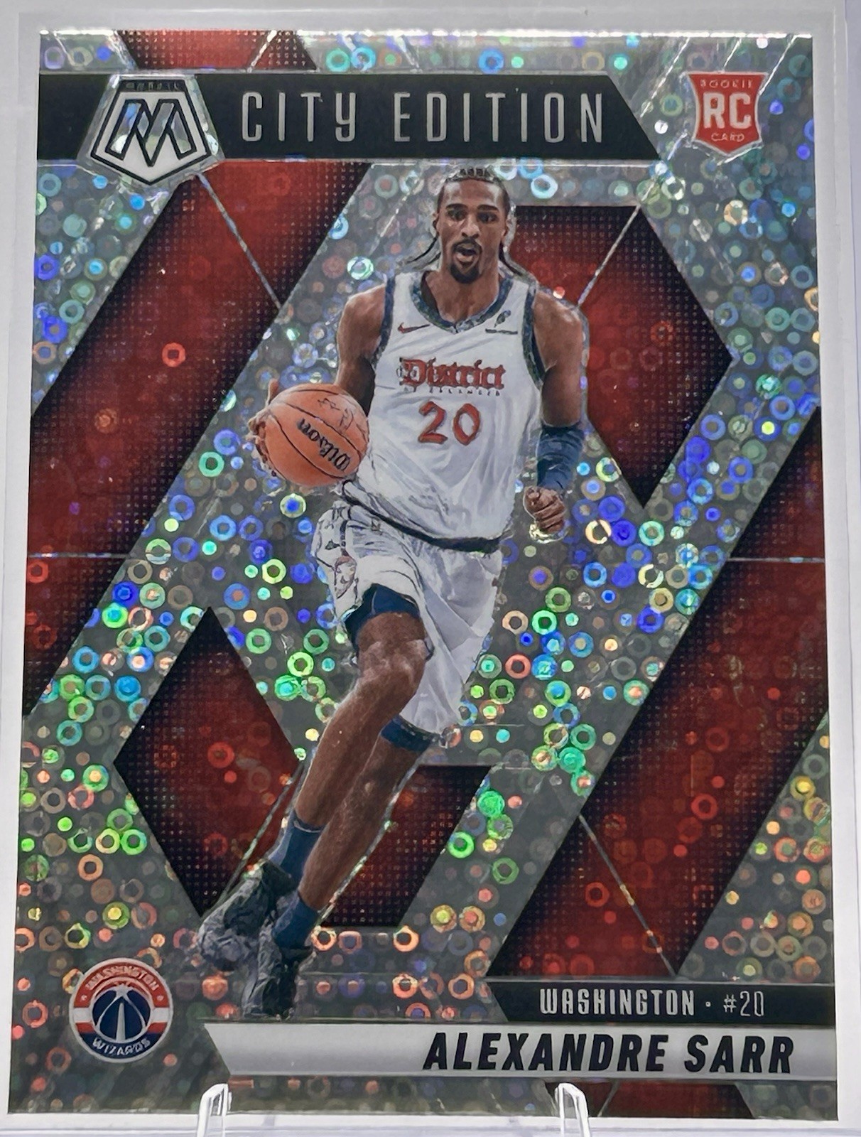 2024-25 Panini Mosaic City Edition Alexandre Sarr #278 Fast Break (RC) Wizards