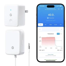 WiFi Refrigerator Thermometer with Alarm, Wireless Digital Freezer Temperature G