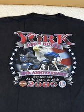 VTG 2009 Harley Davidson York Pa 25th Anniversary USA Made 2 Sided Shirt Size XL