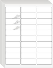 1" x 2-5/8" Address Labels 900 Labels Sticker Paper for Laser/Ink Jet Printer