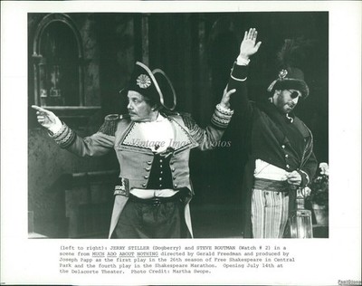 1988 Photo Jerry Stiller Steve Routman In Much Do About Nothing Theater 8x10