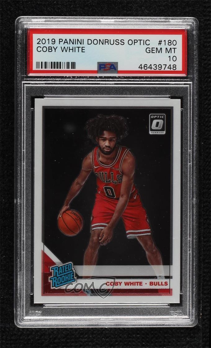 2019-20 Panini Donruss Optic Rated Coby White #180 PSA 10 GEM MT Rookie RC